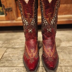Old Gringo Studded Eagle Boots 7B
